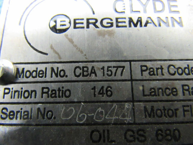 Clyde Bergemann CBA 1577 Rebuilt Retractable Sootblower Carriage
