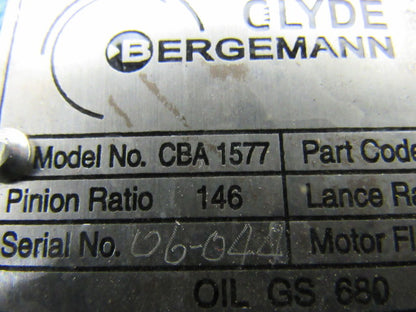 Clyde Bergemann CBA 1577 Rebuilt Retractable Sootblower Carriage