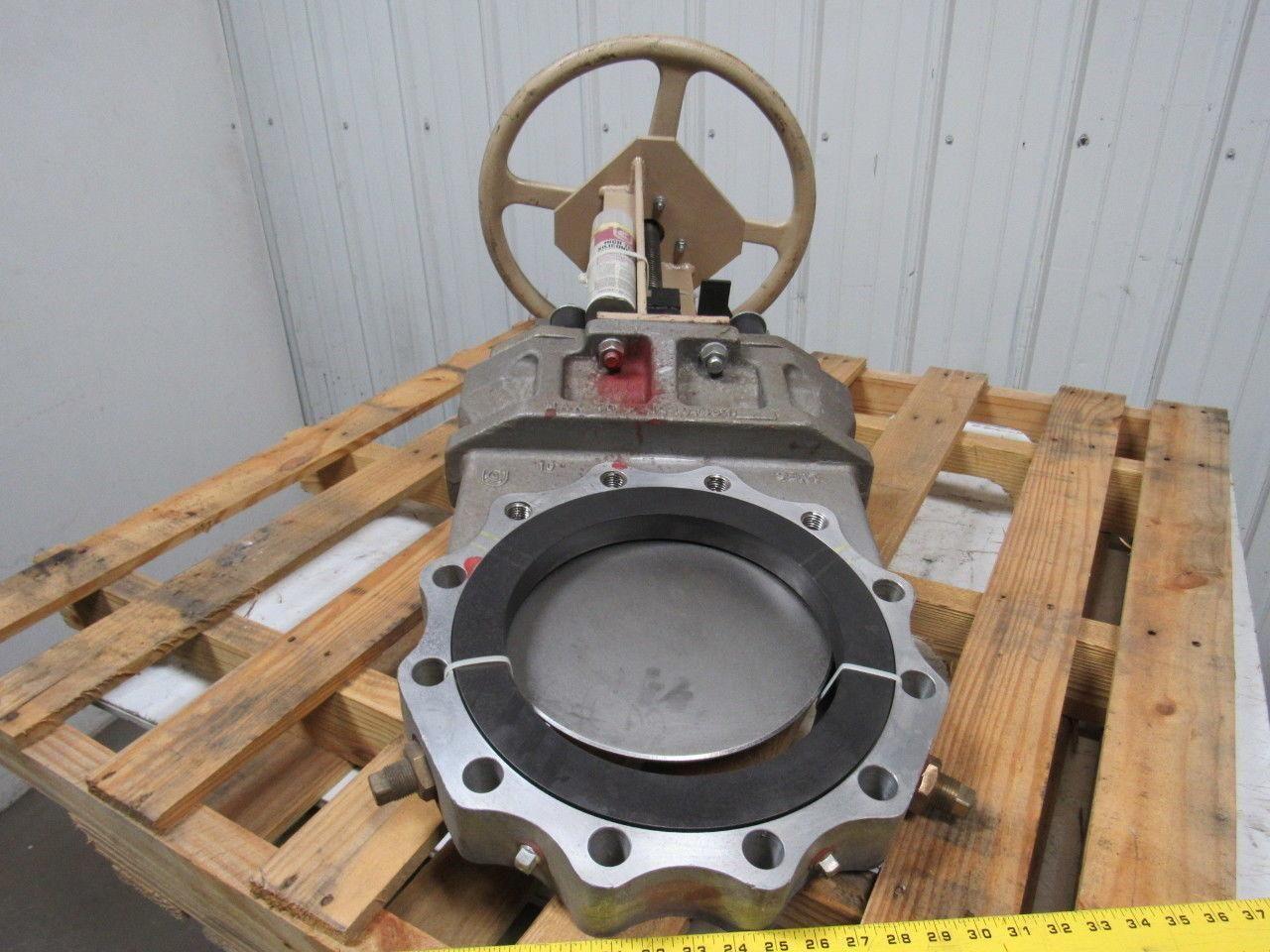 United Conveyor 5-1918-3-103110200000A Stainless Steel 10 Knife Gate Valve