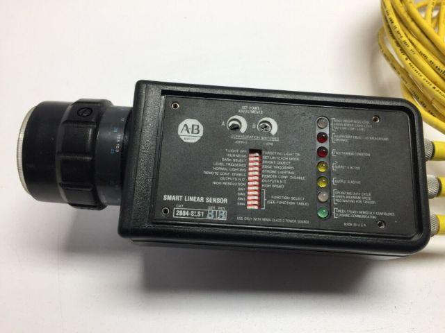 A-B Allen Bradley Smart Linear Sensor 2804-SLS1 ser B rev B 2804-NL1 ser A Lens