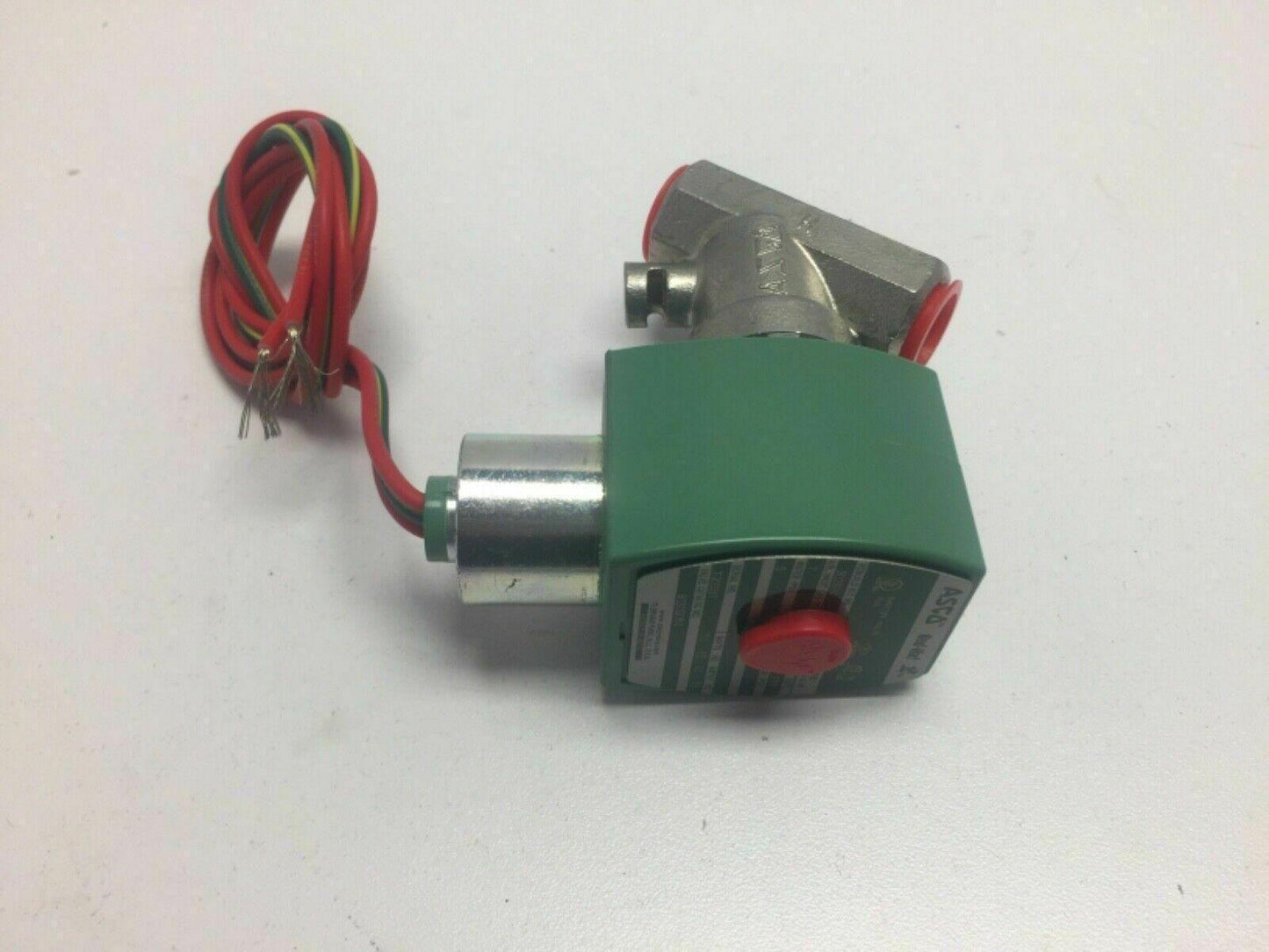 Asco Red Hat 8030G064 Solenoid Valve 3/8" NPT Stainless 120v NC 302804