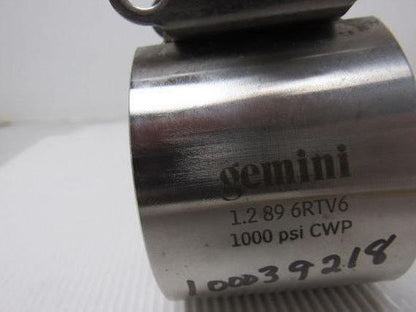 Gemini 1.2 89 6RTV6 Manual Ball Valve Center Section 316 SS 1000 PSI CWP