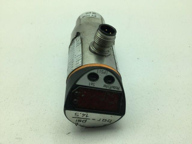 IFM Efector PY7726 Pressure Sensor Transducer 12121A 30 psi 24vdc