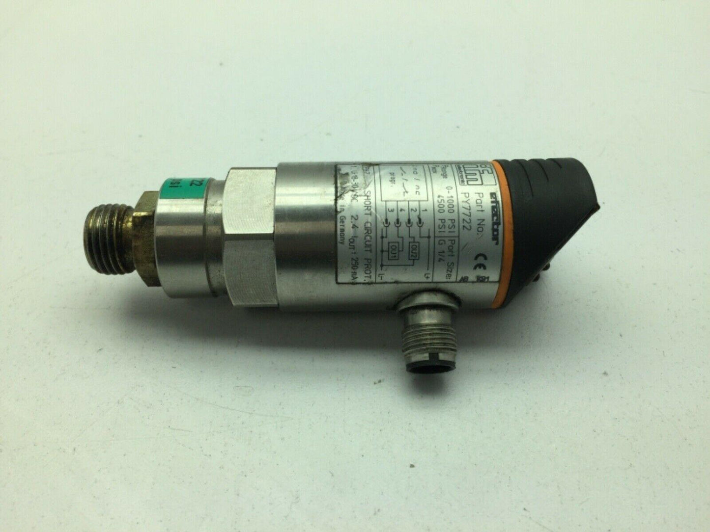 Ifm Efector PY7722 Pressure Flow Sensor 1126a 1000 psi 24VDC