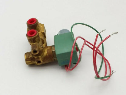 Asco Red Hat 8321G3 Solenoid Valve 1/4" NPT 3 Way 120V Coil