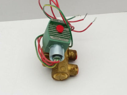 Asco Red Hat 8321G3 Solenoid Valve 1/4" NPT 3 Way 120V Coil