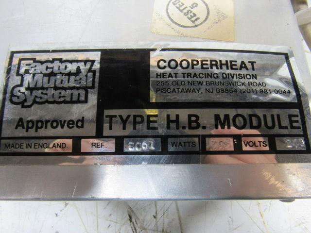 Cooperheat SC61 Type HB Hopper Heating Bag House  Module 18" X 18" 240V 375W