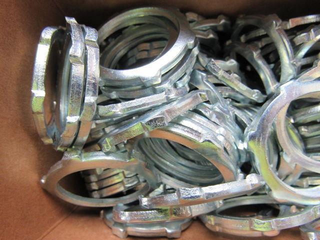 Arlington Ind Cat 403 1" Plated Steel Locknut for Rigid Metal Conduit Box of 100