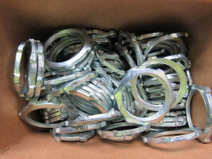 Arlington Ind Cat 403 1" Plated Steel Locknut for Rigid Metal Conduit Box of 100