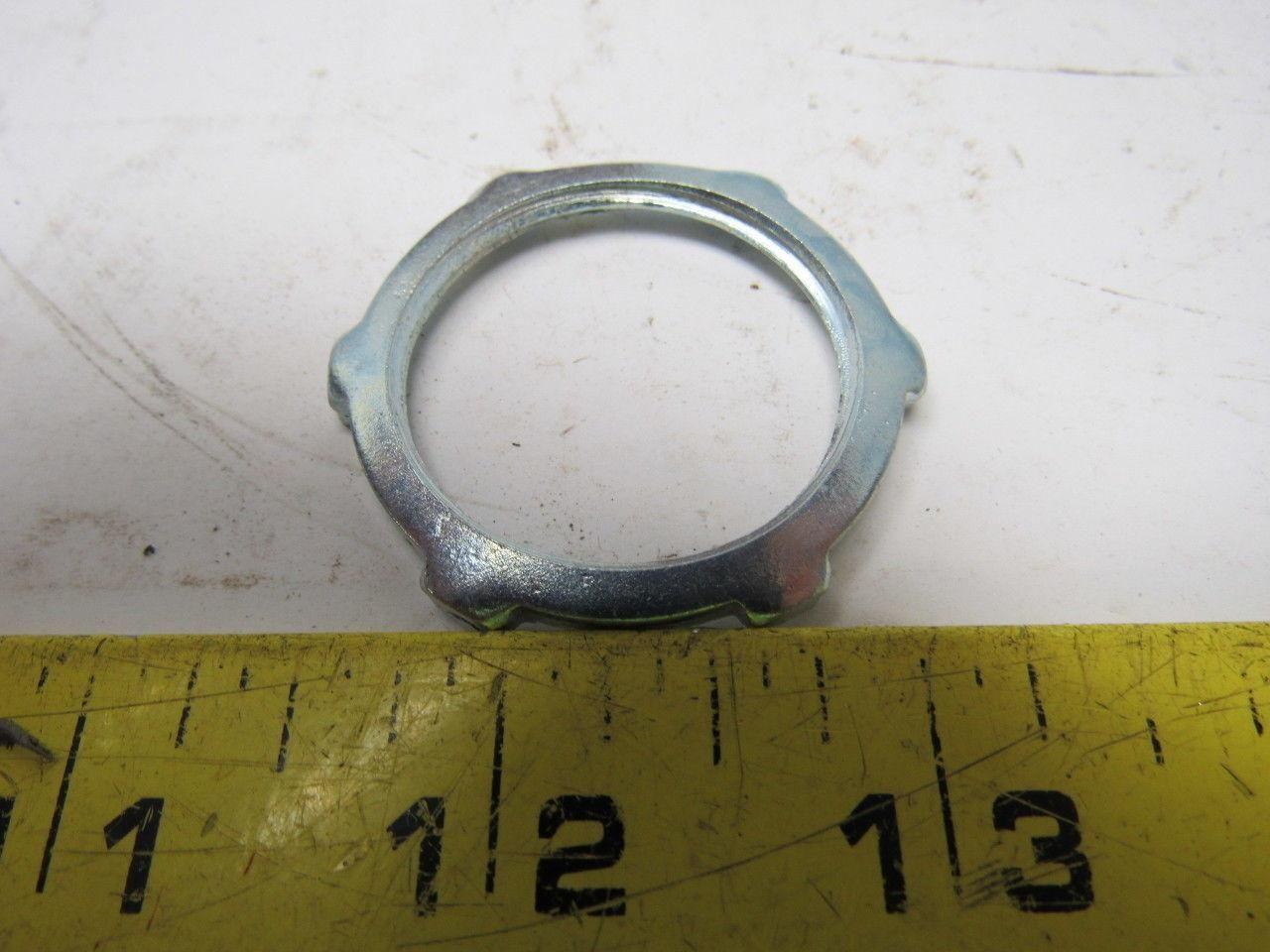 Arlington Ind Cat 403 1" Plated Steel Locknut for Rigid Metal Conduit Box of 100