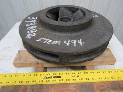 60138 1286 233055 Centrifugal Pump Impeller 20-3/4" OD 5-7/16"  W 2-1/4" Bore