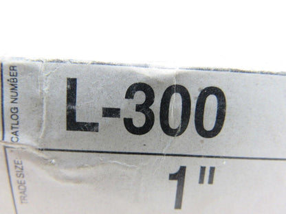 NEER L-300 1" Zinc Plated Steel Locknut for Rigid or IMC Conduits Box of 100