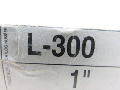 NEER L-300 1" Zinc Plated Steel Locknut for Rigid or IMC Conduits Box of 100
