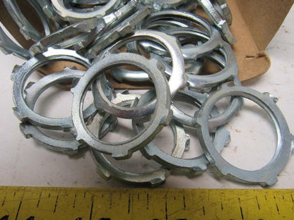 NEER L-300 1" Zinc Plated Steel Locknut for Rigid or IMC Conduits Box of 100