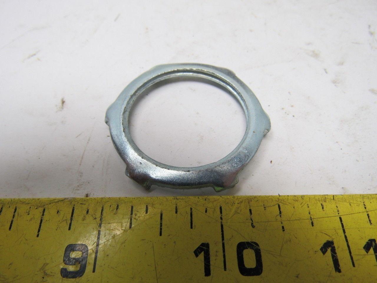 NEER L-300 1" Zinc Plated Steel Locknut for Rigid or IMC Conduits Box of 100