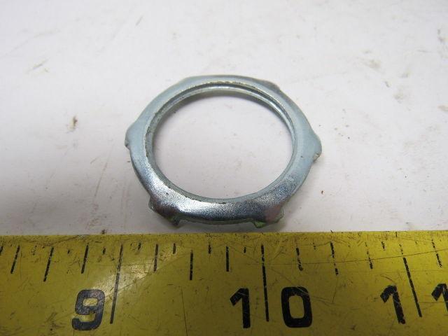 NEER L-300 1" Zinc Plated Steel Locknut for Rigid or IMC Conduits Box of 100