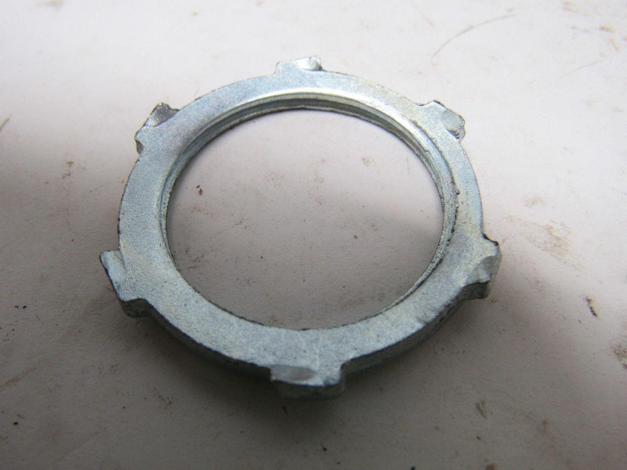 NEER L-300 1" Zinc Plated Steel Locknut for Rigid or IMC Conduits Box of 100