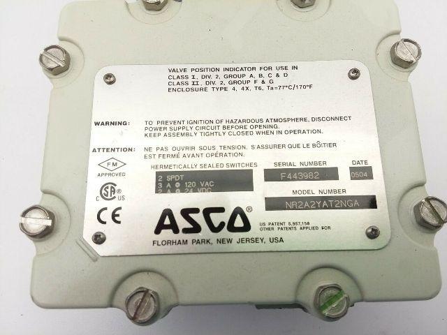 Asco NR2A2YAT2NGA Vale Position Indicator For Hazardous Location New