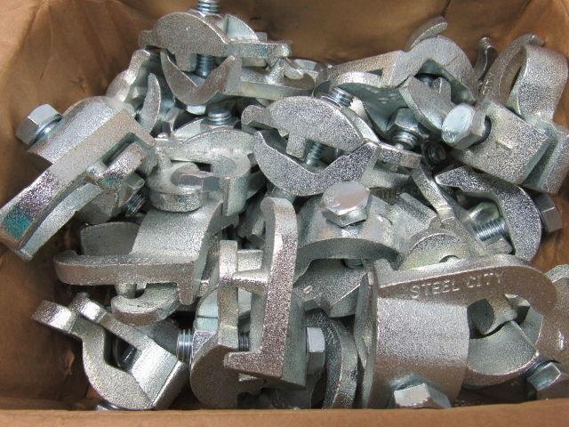 Steel City EC1-1 1" Malleable Iron Edge Clamp to Conduit Clamp Box of 25