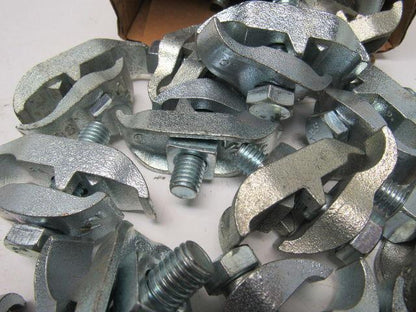 Steel City EC1-1/2" 1/2" Malleable Iron Edge Clamp to Conduit Clamp Lot of 29