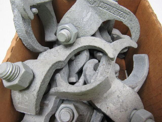 Appleton PC125ET 1-1/2" Malleable Iron Edge Clamp to Conduit Clamp Lot of 8