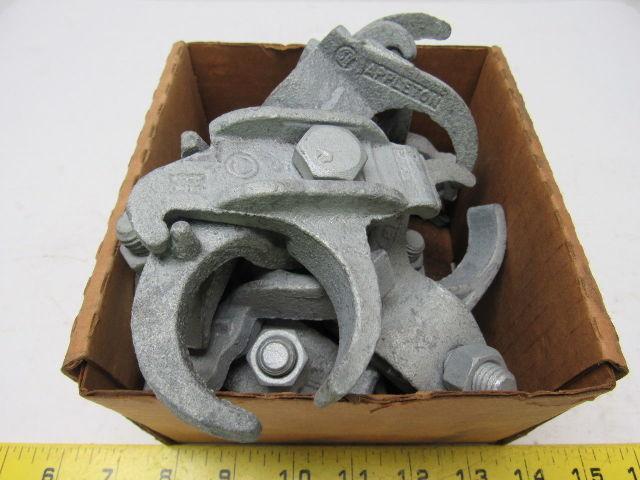 Appleton PC125ET 1-1/2" Malleable Iron Edge Clamp to Conduit Clamp Lot of 8