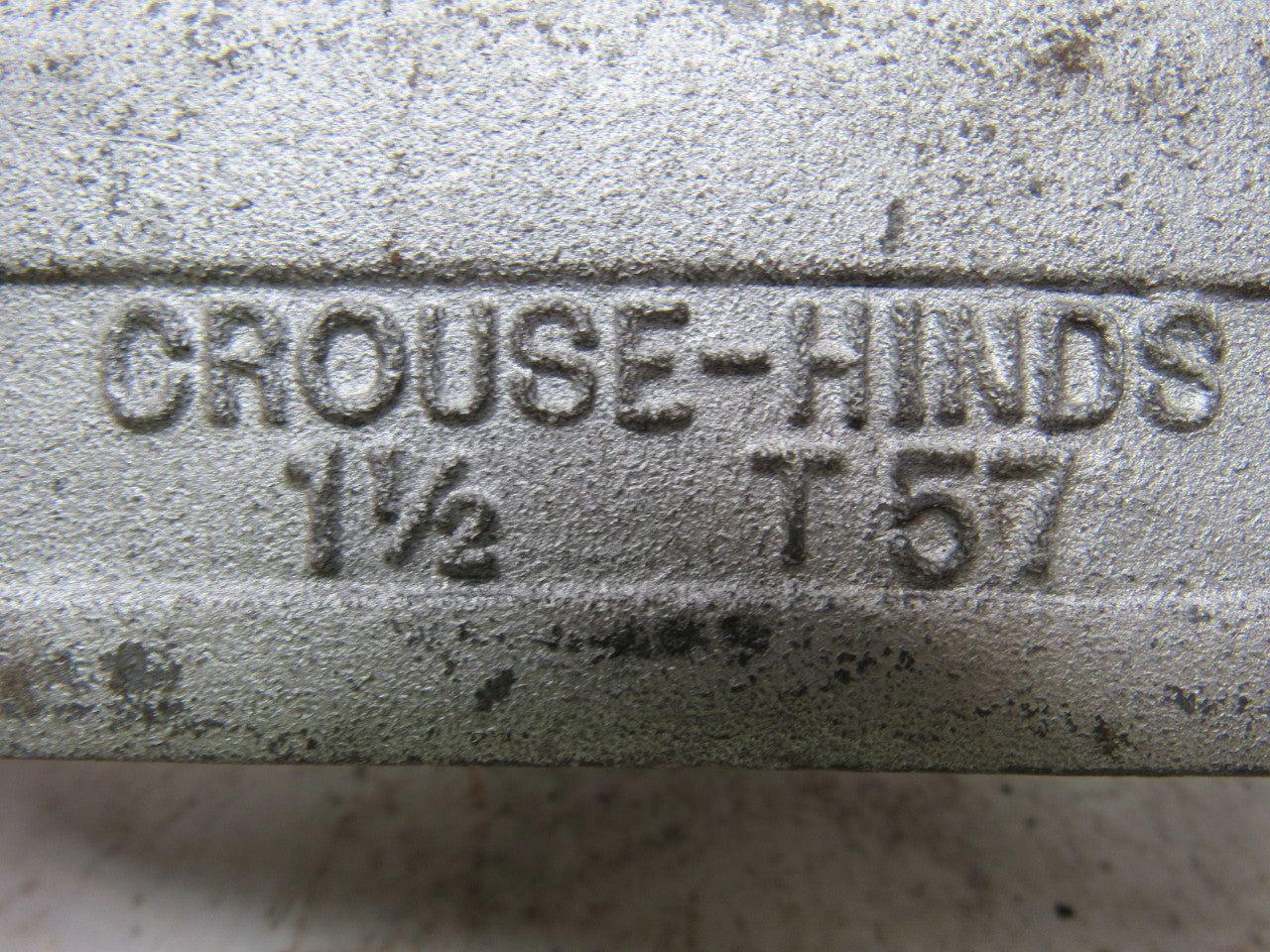 Crouse-Hinds T57 1-1/2" Conduit Outlet Body Lot of 8