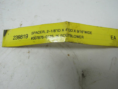 Diamond Power 307876-0125 IK Soot blower Spacer 2-1/8" I.D. X 4" O.D. X 9/16" W