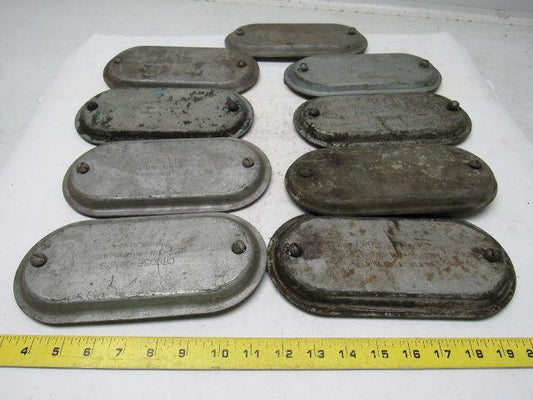 Crouse-Hinds 870 2-1/2"-3" Conduit Outlet Body Cover Lot of 9