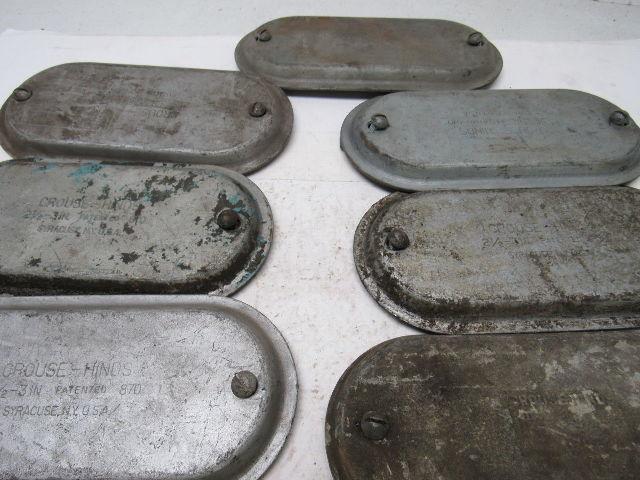 Crouse-Hinds 870 2-1/2"-3" Conduit Outlet Body Cover Lot of 9