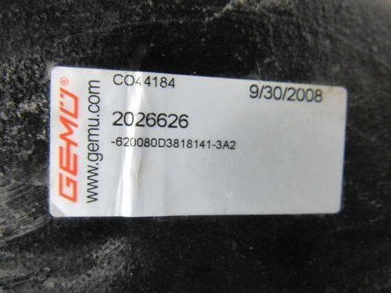 GEMU 620080D3818141-3A2 3" pneumatically operated 2/2-way diaphragm valve