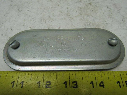 Crouse-Hinds 470 1-1/4" Conduit Outlet Body Cover Lot of 24