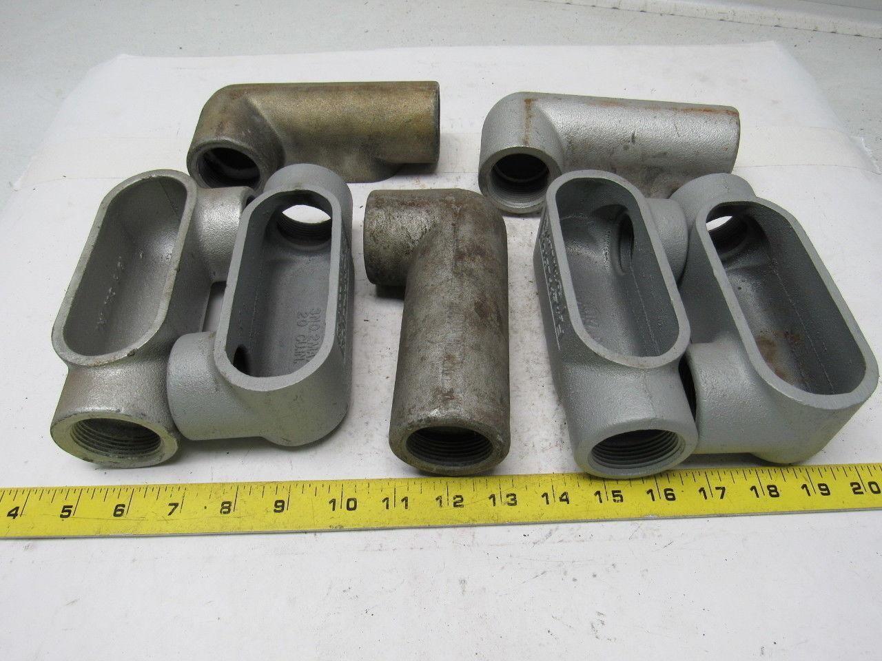 Appleton LL47 1-1/4" Rigid Conduit Outlet Body Lot 0f 7
