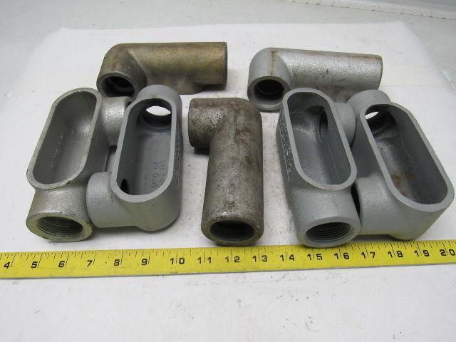 Appleton LL47 1-1/4" Rigid Conduit Outlet Body Lot 0f 7