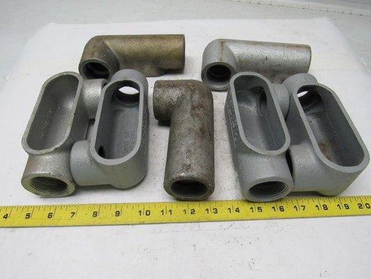 Appleton LL47 1-1/4" Rigid Conduit Outlet Body Lot 0f 7
