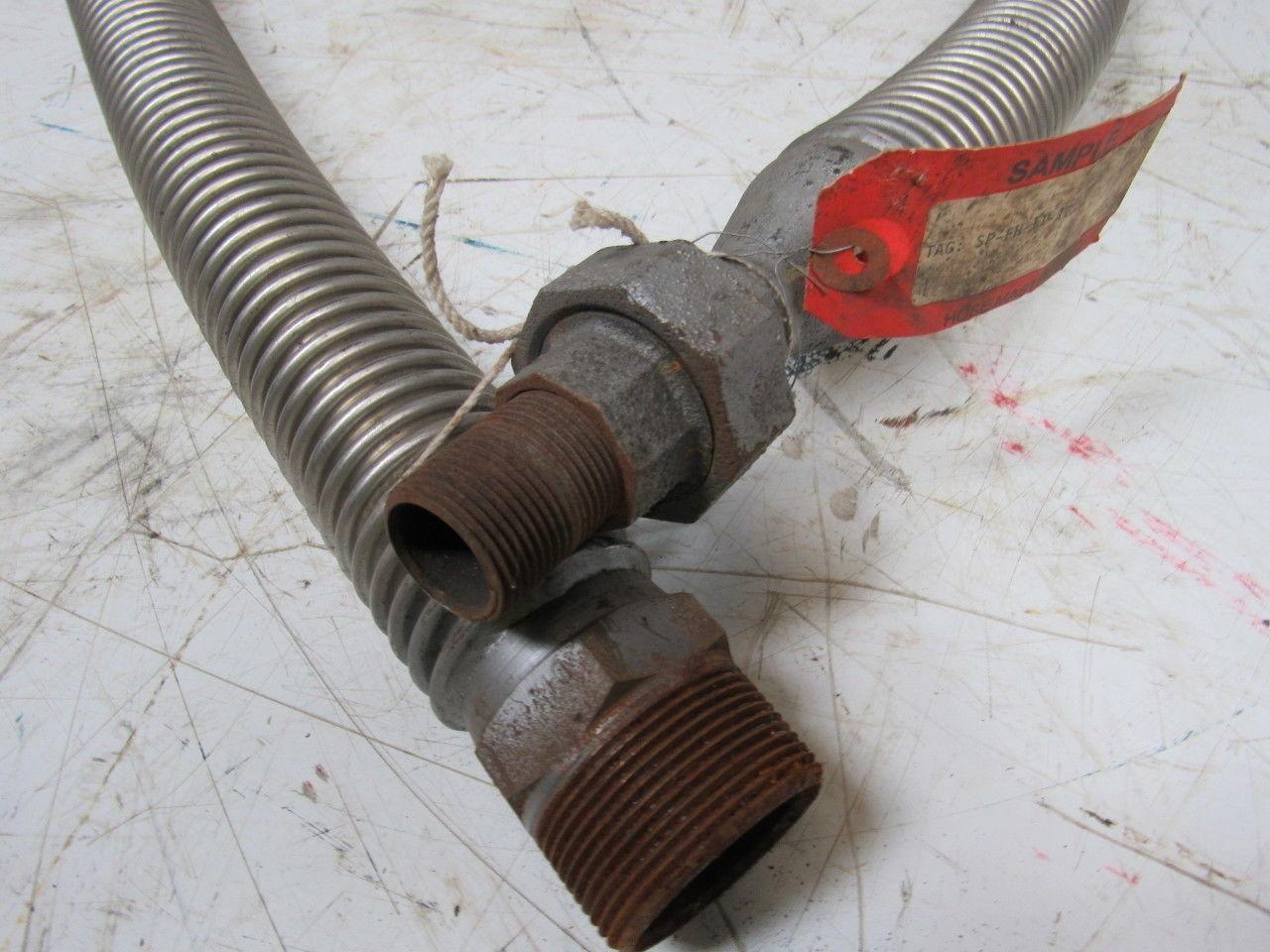 Hose Master SP-FH-11-13 Corrugated Metal Flex Hose Stainless 1-5/8" x 8'