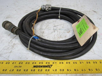 3/8" Hydraulic Hose Approx. 30' W/97-3055-22-12 Amphenol 2 pin Connector