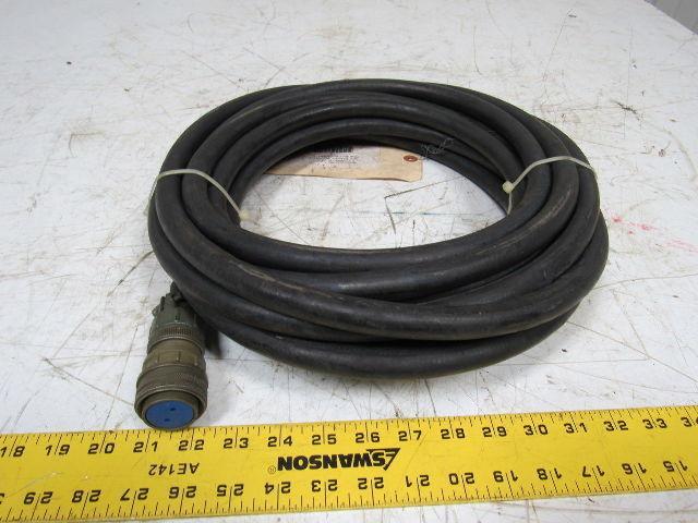 3/8" Hydraulic Hose Approx. 30' W/97-3055-22-12 Amphenol 2 pin Connector