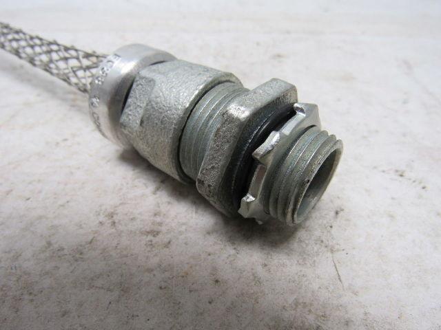 Bryant FC38 Cable Strain Relief 1/2" Straight Male Connector Lot of 4