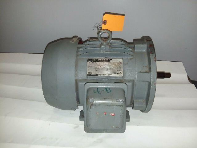 Toshiba S259612F4005 5 HP Electric Motor 230/460V 3PH 1730 RPM 184TPZ Frame