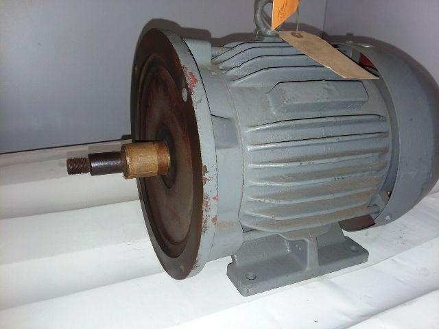 Toshiba S259612F4005 5 HP Electric Motor 230/460V 3PH 1730 RPM 184TPZ Frame