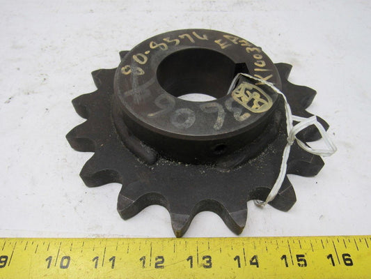 100B17 Single Roller Chain Sprocket 1-1/8" Finished Bore 7-3/8" O.D.