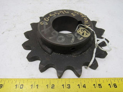 100B17 Single Roller Chain Sprocket 1-1/8" Finished Bore 7-3/8" O.D.