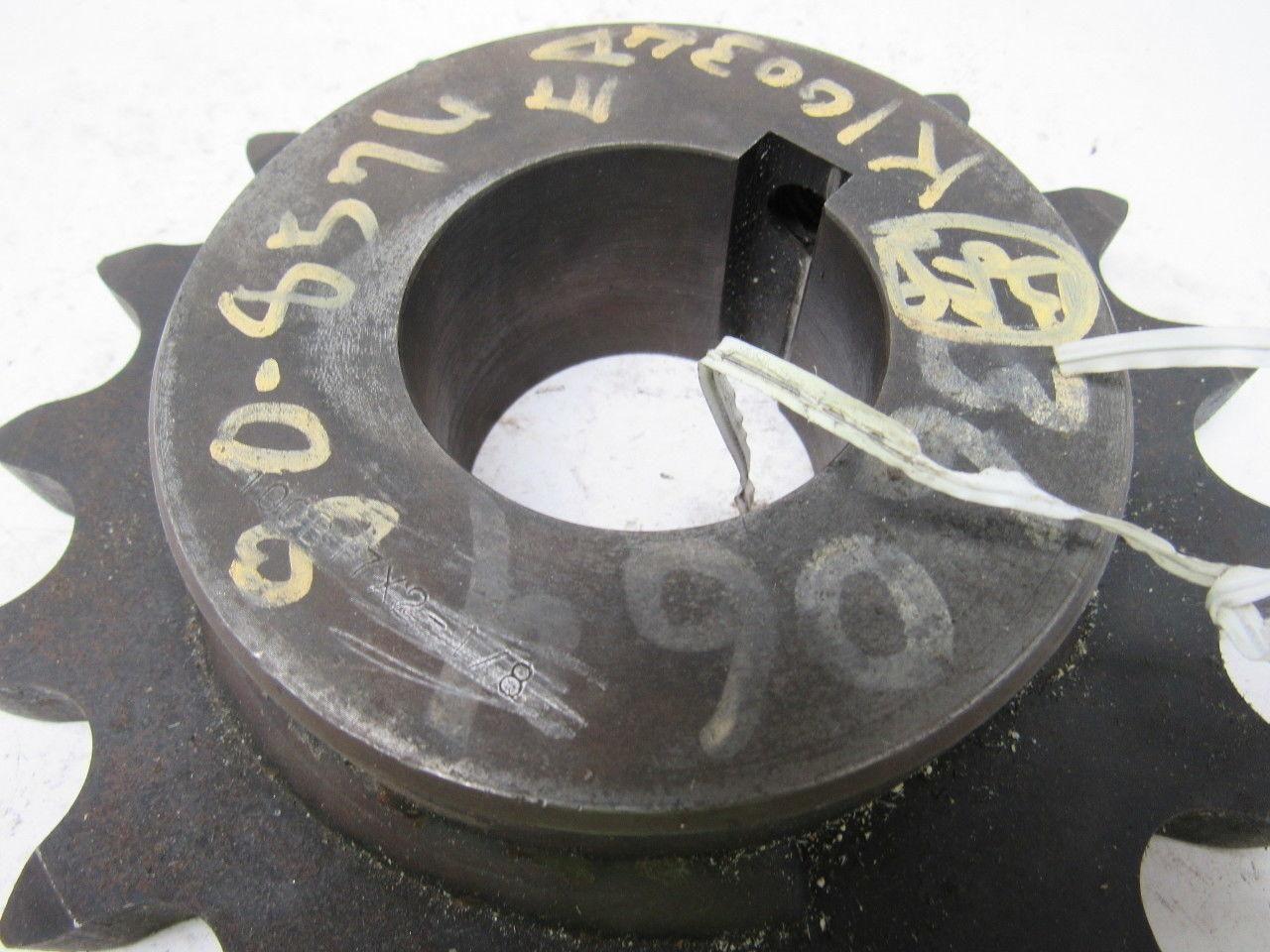 100B17 Single Roller Chain Sprocket 1-1/8" Finished Bore 7-3/8" O.D.