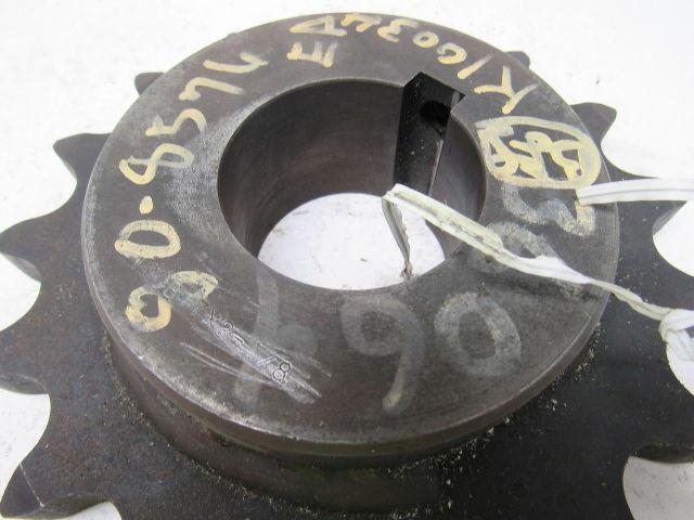 100B17 Single Roller Chain Sprocket 1-1/8" Finished Bore 7-3/8" O.D.