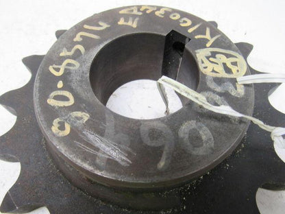 100B17 Single Roller Chain Sprocket 1-1/8" Finished Bore 7-3/8" O.D.