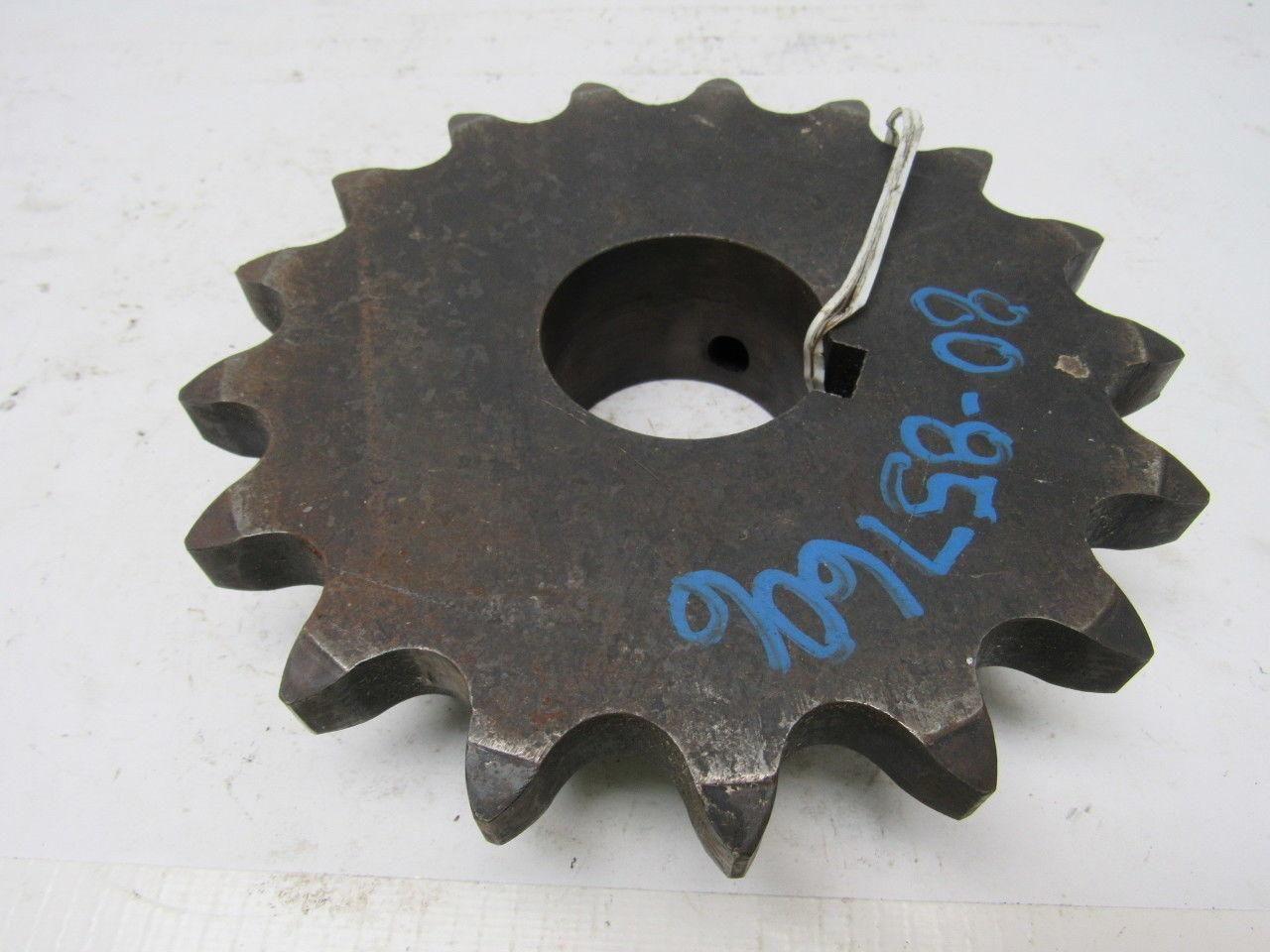 100B17 Single Roller Chain Sprocket 1-1/8" Finished Bore 7-3/8" O.D.