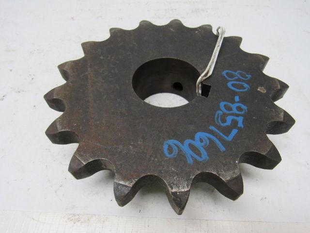 100B17 Single Roller Chain Sprocket 1-1/8" Finished Bore 7-3/8" O.D.