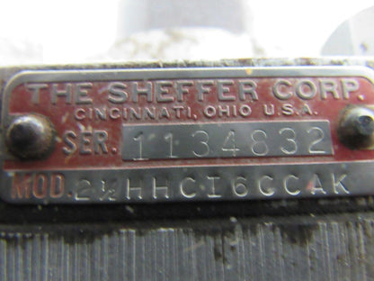 Sheffer 2-1/2HHCI6CCAK 2-1/2" Bore X 16" Stroke Hydraulic Cylinder