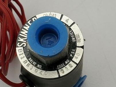 SKINNER B11DK1040 120V 1/8" NPT 40 PSI 3/32 Orifice Solenoid Valve